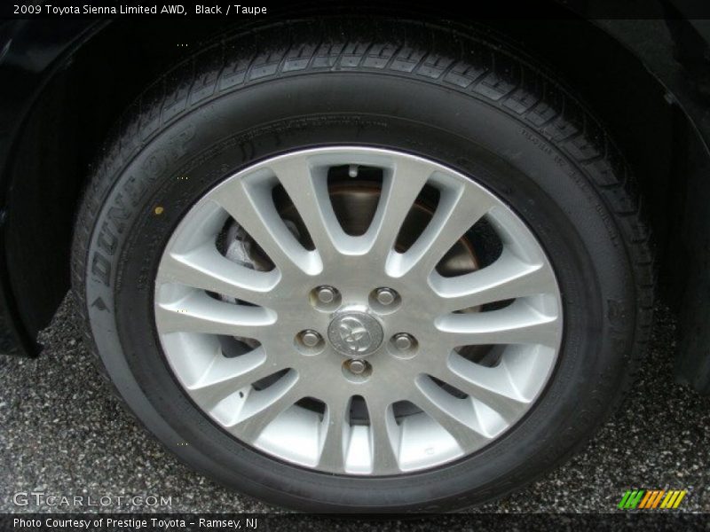 Black / Taupe 2009 Toyota Sienna Limited AWD