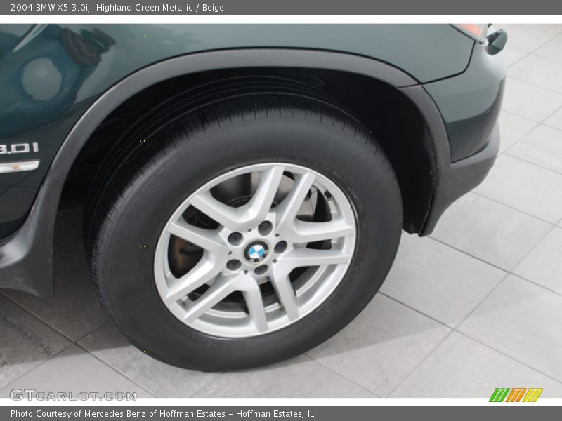 Highland Green Metallic / Beige 2004 BMW X5 3.0i