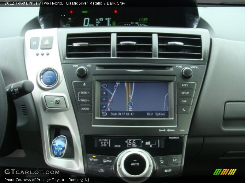 Navigation of 2012 Prius v Two Hybrid