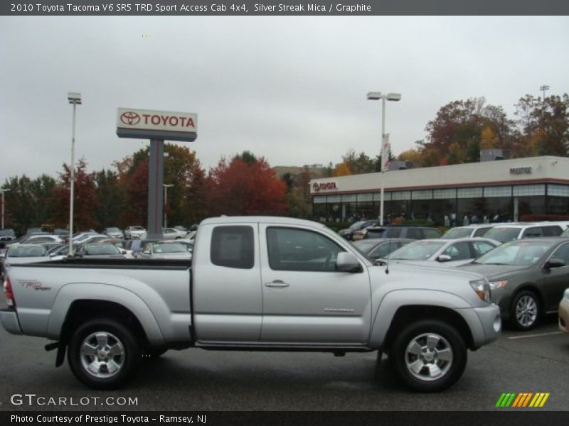 Silver Streak Mica / Graphite 2010 Toyota Tacoma V6 SR5 TRD Sport Access Cab 4x4