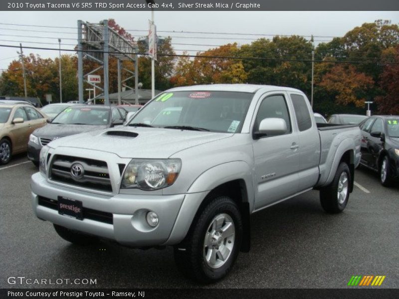 Silver Streak Mica / Graphite 2010 Toyota Tacoma V6 SR5 TRD Sport Access Cab 4x4