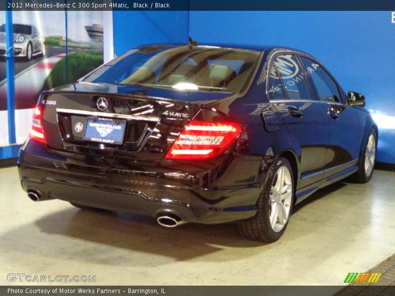 Black / Black 2012 Mercedes-Benz C 300 Sport 4Matic