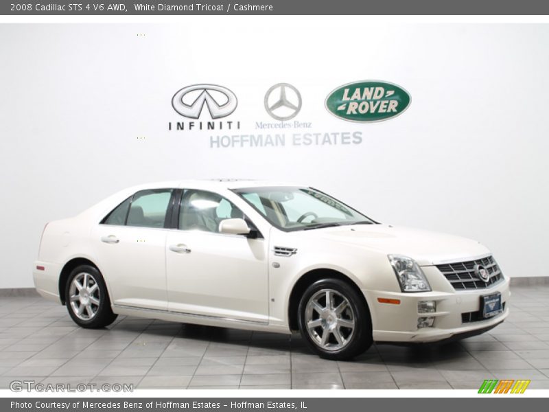 White Diamond Tricoat / Cashmere 2008 Cadillac STS 4 V6 AWD