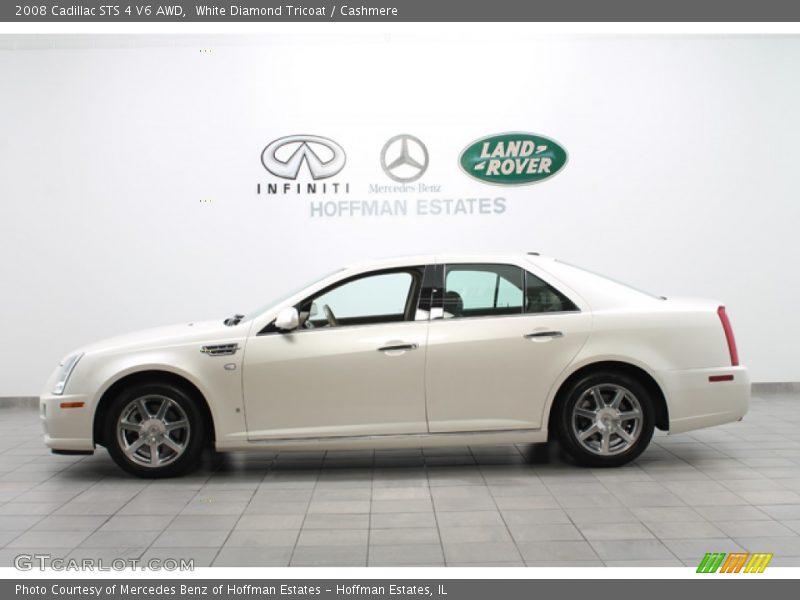 White Diamond Tricoat / Cashmere 2008 Cadillac STS 4 V6 AWD