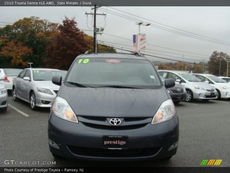 Slate Metallic / Stone 2010 Toyota Sienna XLE AWD