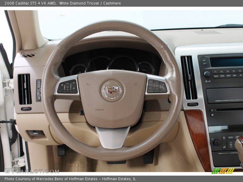 White Diamond Tricoat / Cashmere 2008 Cadillac STS 4 V6 AWD