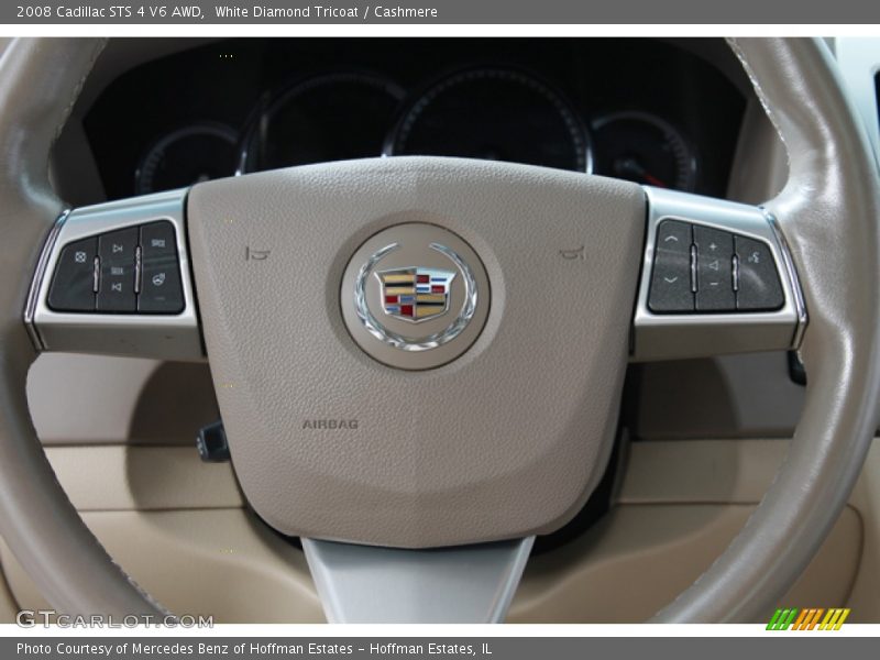 White Diamond Tricoat / Cashmere 2008 Cadillac STS 4 V6 AWD
