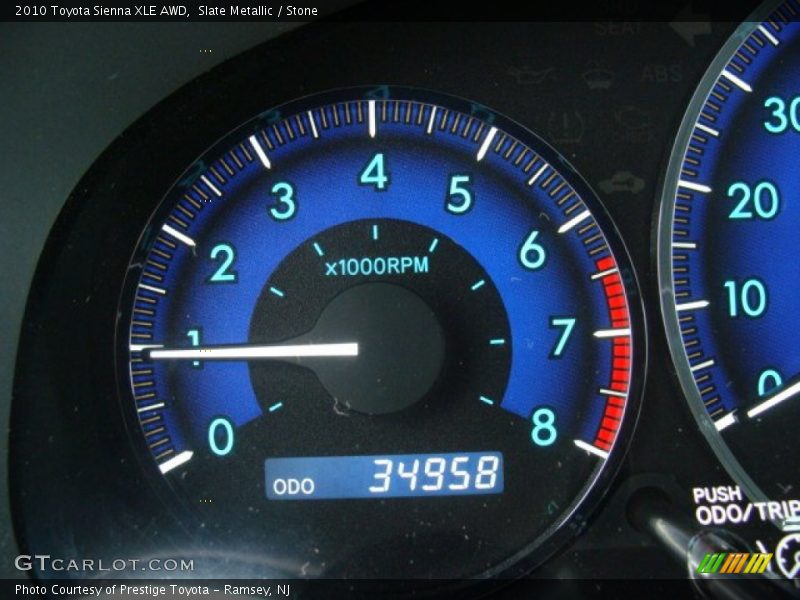 Slate Metallic / Stone 2010 Toyota Sienna XLE AWD