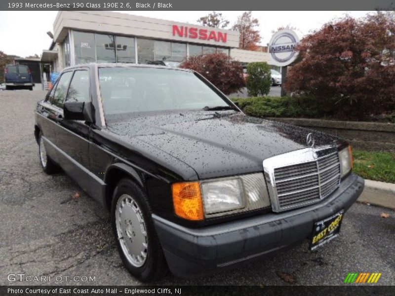 Black / Black 1993 Mercedes-Benz 190 Class 190E 2.6