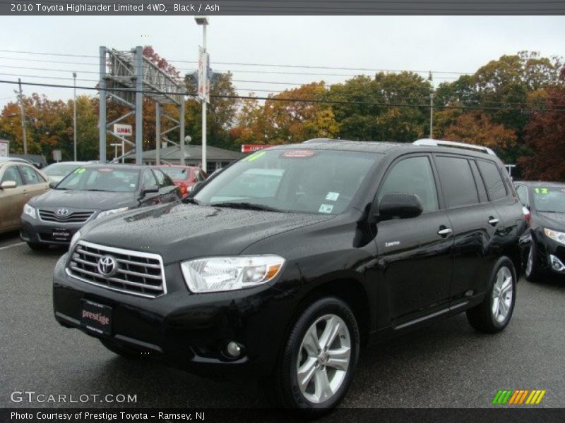 Black / Ash 2010 Toyota Highlander Limited 4WD