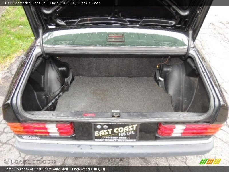 Black / Black 1993 Mercedes-Benz 190 Class 190E 2.6