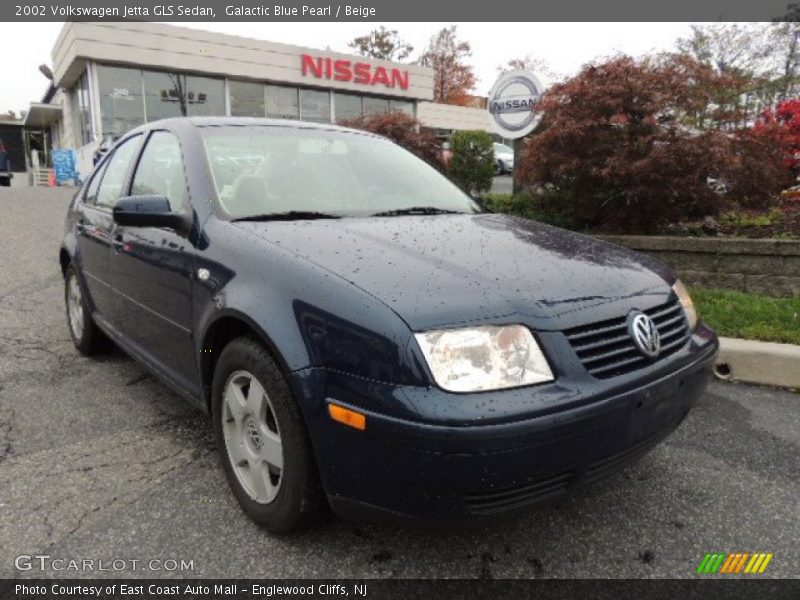 Galactic Blue Pearl / Beige 2002 Volkswagen Jetta GLS Sedan