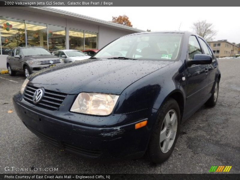 Galactic Blue Pearl / Beige 2002 Volkswagen Jetta GLS Sedan