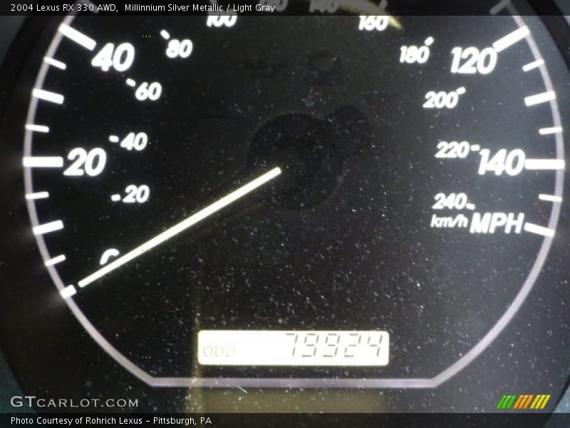 Millinnium Silver Metallic / Light Gray 2004 Lexus RX 330 AWD