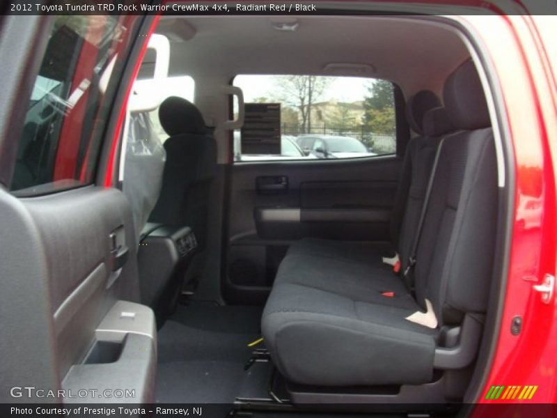 Rear Seat of 2012 Tundra TRD Rock Warrior CrewMax 4x4