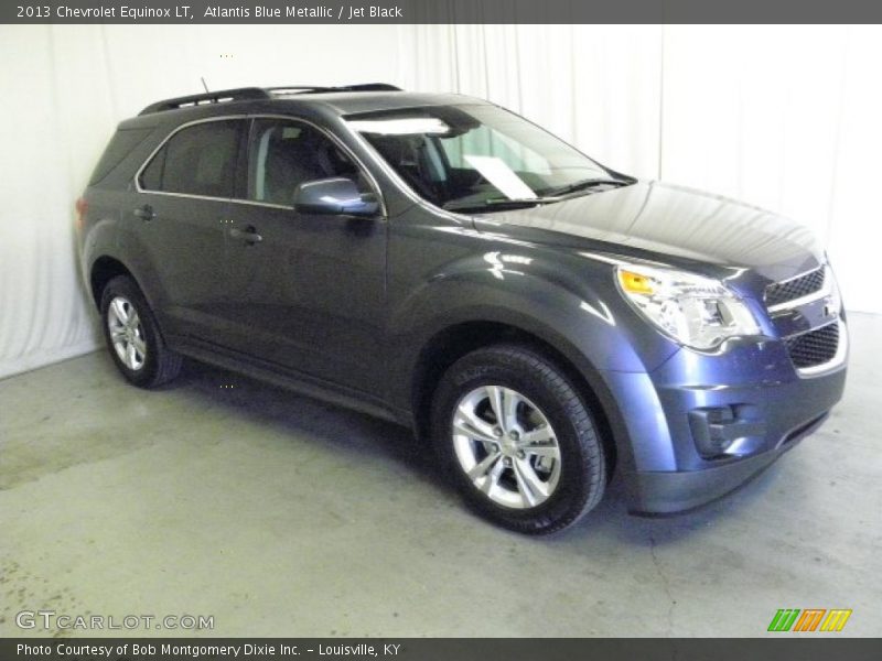 Atlantis Blue Metallic / Jet Black 2013 Chevrolet Equinox LT