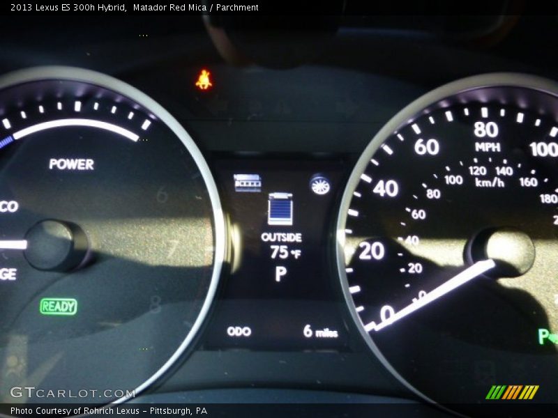 Matador Red Mica / Parchment 2013 Lexus ES 300h Hybrid