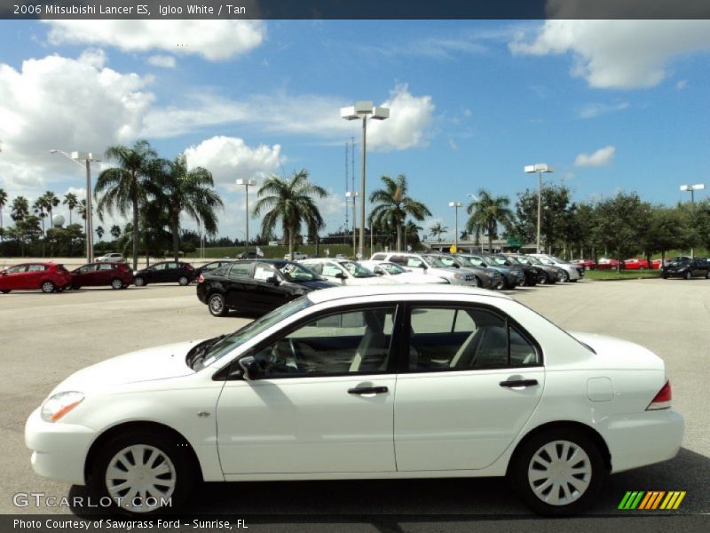 Igloo White / Tan 2006 Mitsubishi Lancer ES