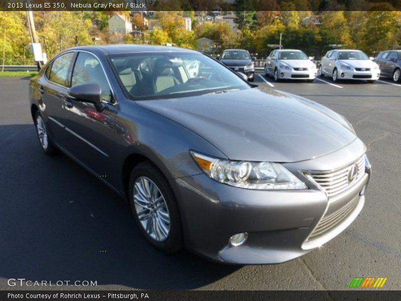 Nebula Gray Pearl / Black 2013 Lexus ES 350