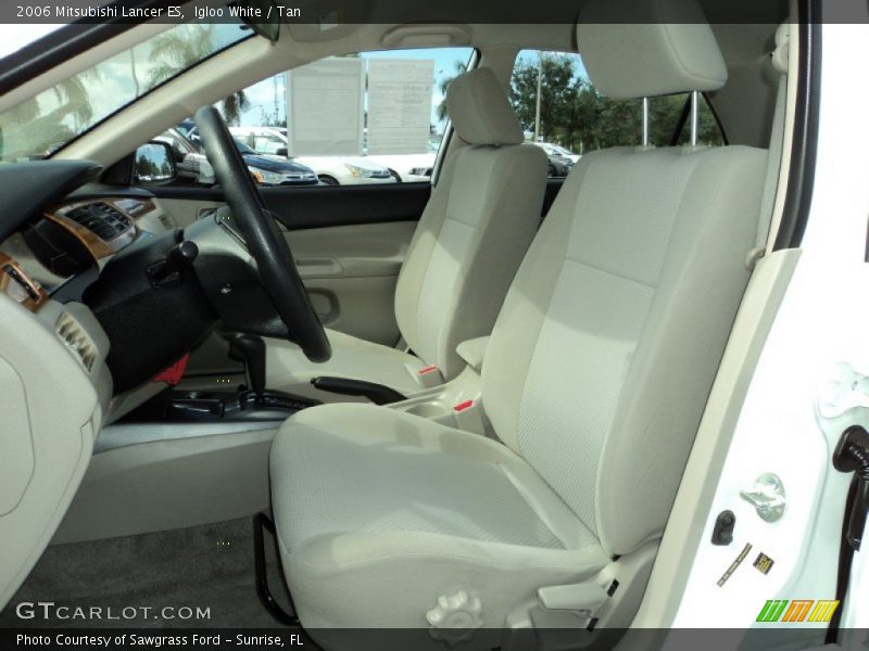 Igloo White / Tan 2006 Mitsubishi Lancer ES