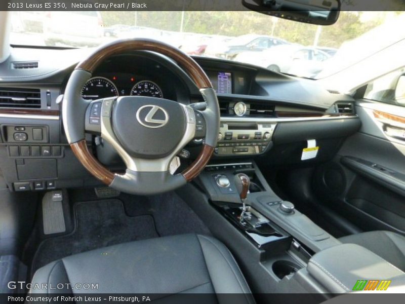 Nebula Gray Pearl / Black 2013 Lexus ES 350