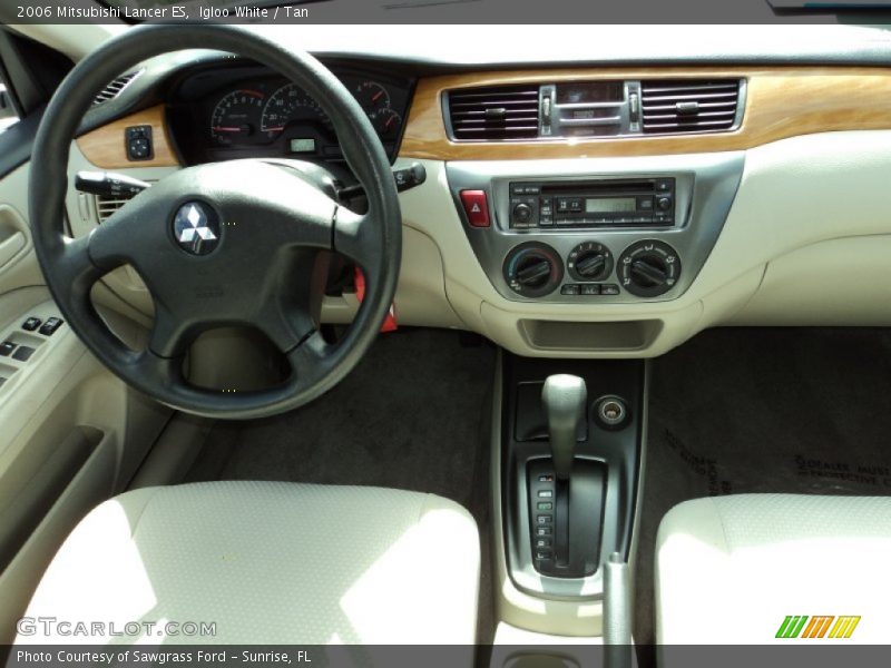 Igloo White / Tan 2006 Mitsubishi Lancer ES