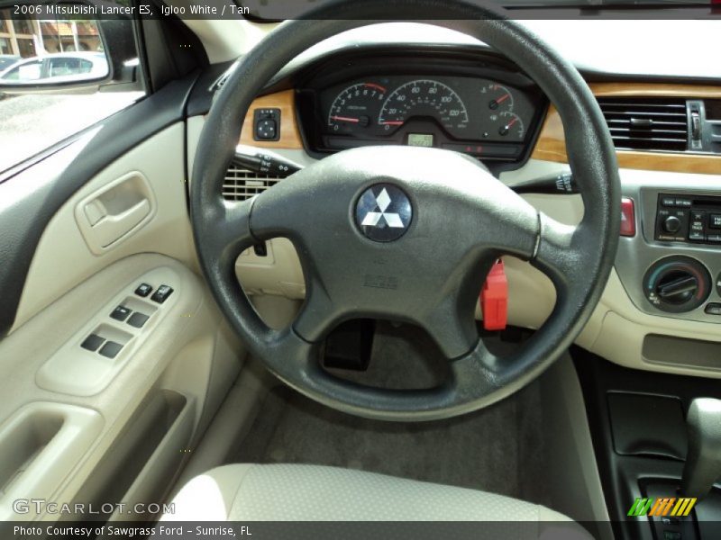 Igloo White / Tan 2006 Mitsubishi Lancer ES