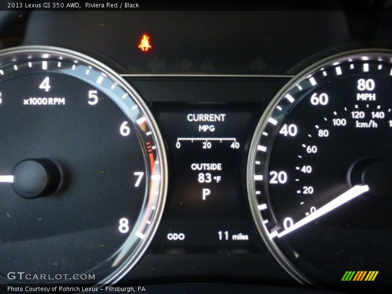 Riviera Red / Black 2013 Lexus GS 350 AWD