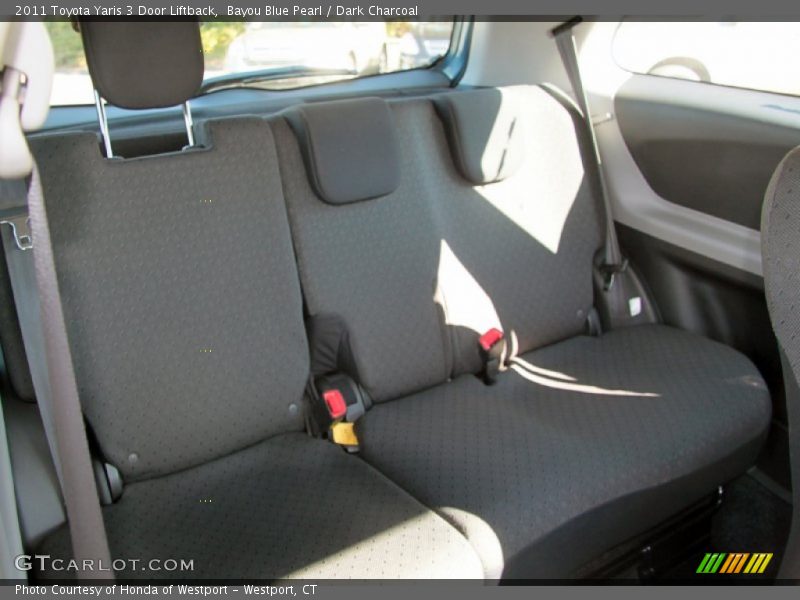 Bayou Blue Pearl / Dark Charcoal 2011 Toyota Yaris 3 Door Liftback