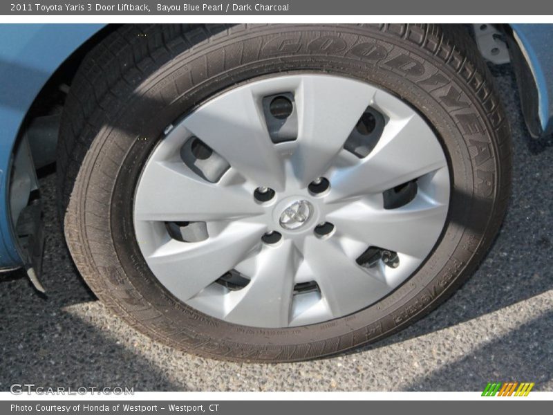 Bayou Blue Pearl / Dark Charcoal 2011 Toyota Yaris 3 Door Liftback