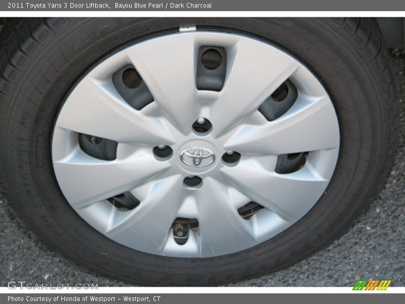 Bayou Blue Pearl / Dark Charcoal 2011 Toyota Yaris 3 Door Liftback