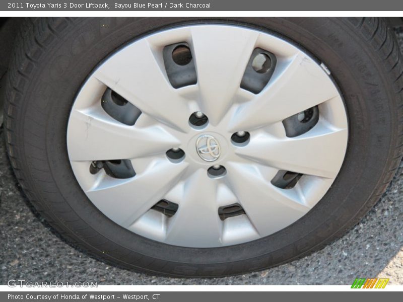 Bayou Blue Pearl / Dark Charcoal 2011 Toyota Yaris 3 Door Liftback