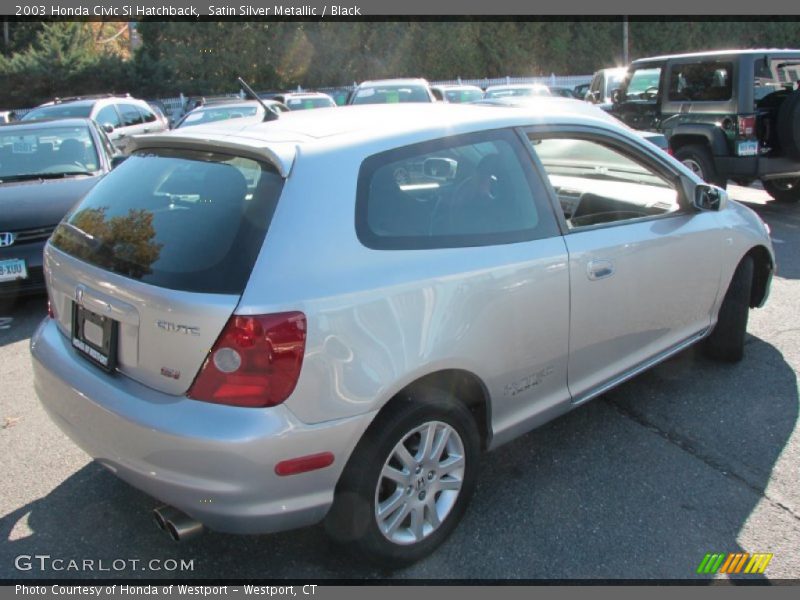 Satin Silver Metallic / Black 2003 Honda Civic Si Hatchback
