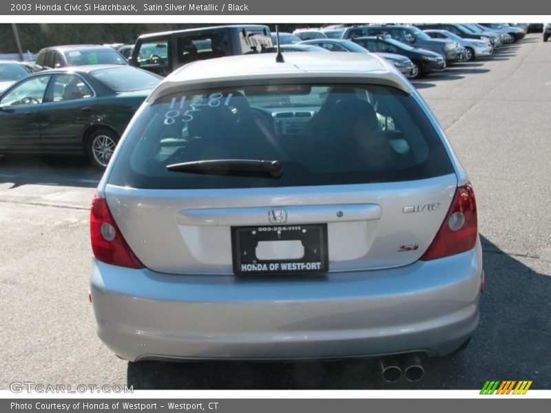 Satin Silver Metallic / Black 2003 Honda Civic Si Hatchback