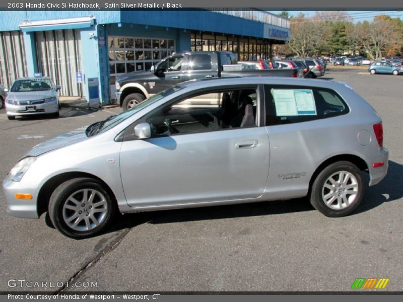 Satin Silver Metallic / Black 2003 Honda Civic Si Hatchback