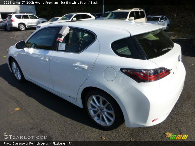 Starfire White Pearl / Black 2013 Lexus CT 200h Hybrid Premium