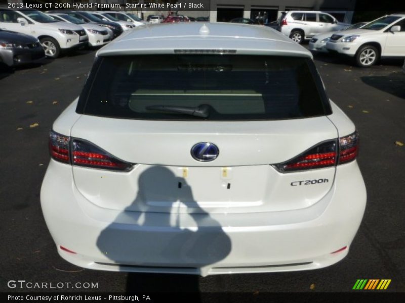 Starfire White Pearl / Black 2013 Lexus CT 200h Hybrid Premium