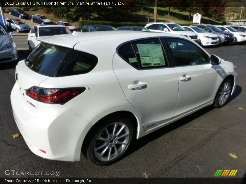 Starfire White Pearl / Black 2013 Lexus CT 200h Hybrid Premium