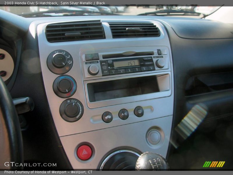 Satin Silver Metallic / Black 2003 Honda Civic Si Hatchback