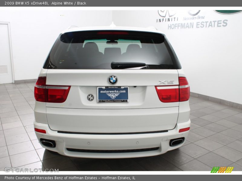 Alpine White / Black 2009 BMW X5 xDrive48i