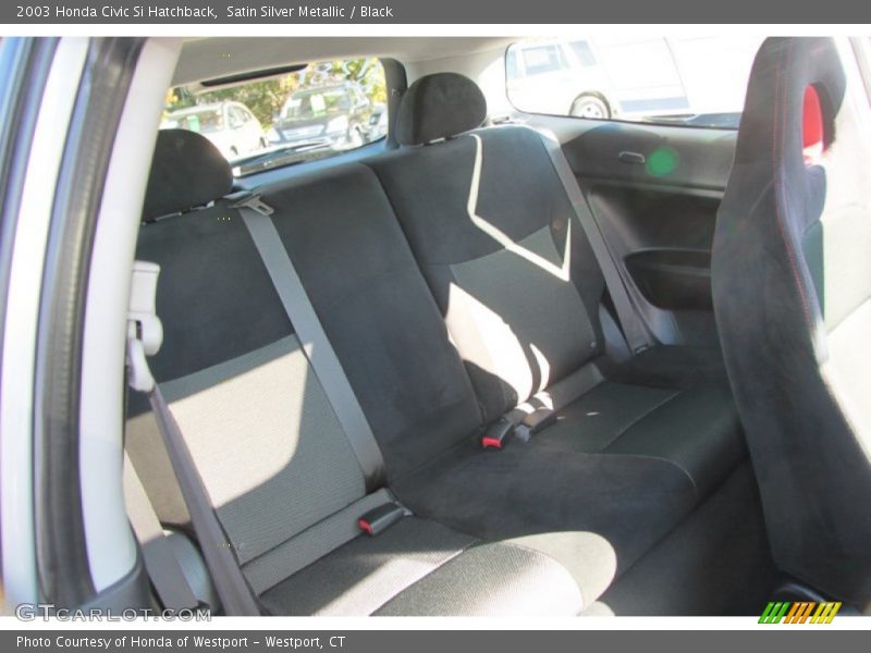 Satin Silver Metallic / Black 2003 Honda Civic Si Hatchback