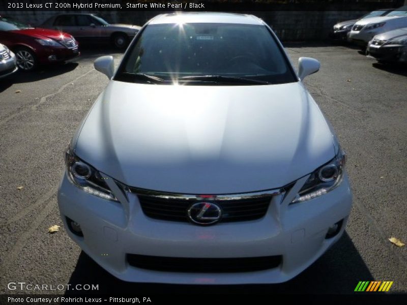 Starfire White Pearl / Black 2013 Lexus CT 200h Hybrid Premium