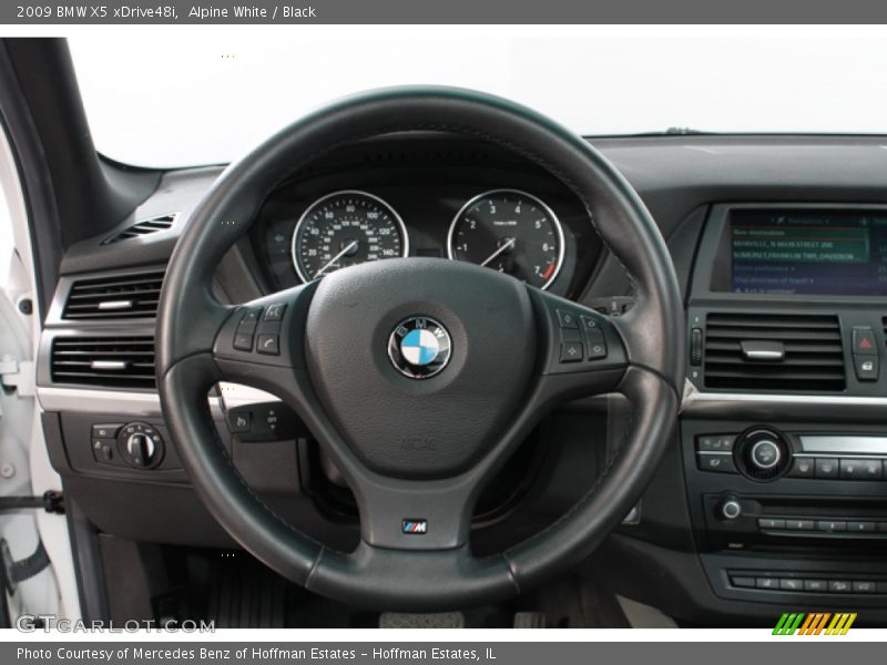 Alpine White / Black 2009 BMW X5 xDrive48i