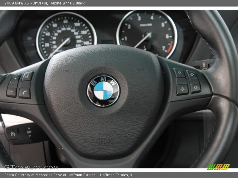 Alpine White / Black 2009 BMW X5 xDrive48i