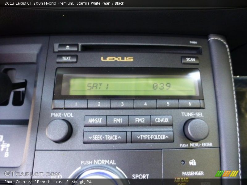 Audio System of 2013 CT 200h Hybrid Premium