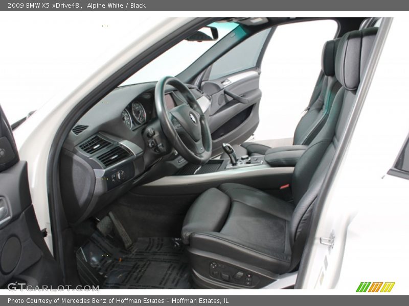 Alpine White / Black 2009 BMW X5 xDrive48i