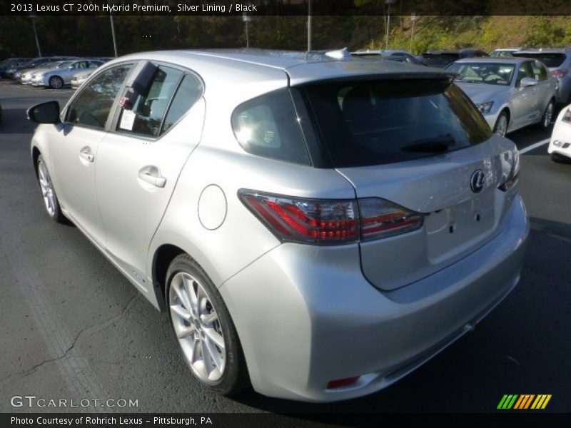 Silver Lining / Black 2013 Lexus CT 200h Hybrid Premium