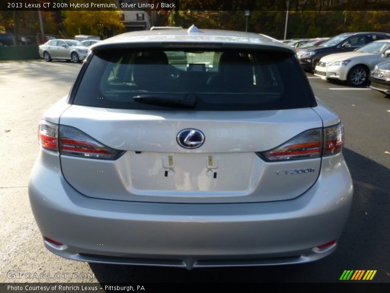Silver Lining / Black 2013 Lexus CT 200h Hybrid Premium