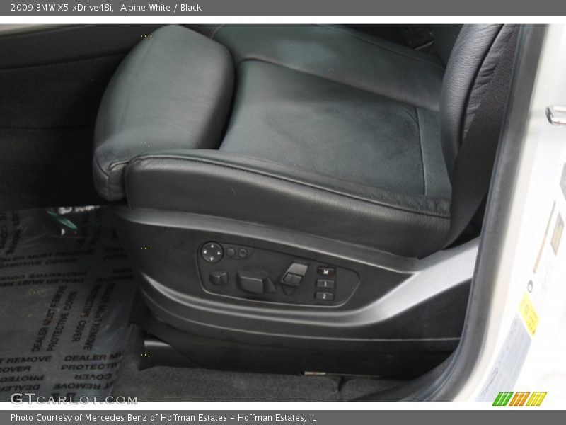 Alpine White / Black 2009 BMW X5 xDrive48i
