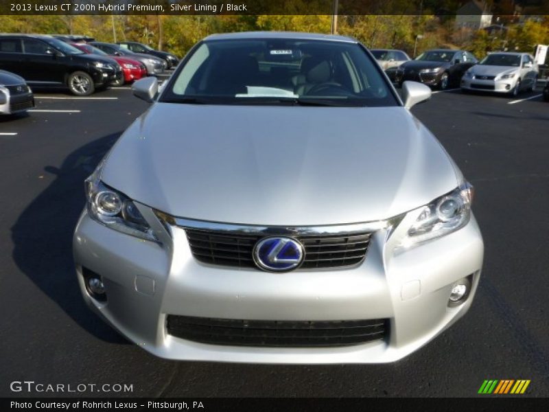 Silver Lining / Black 2013 Lexus CT 200h Hybrid Premium